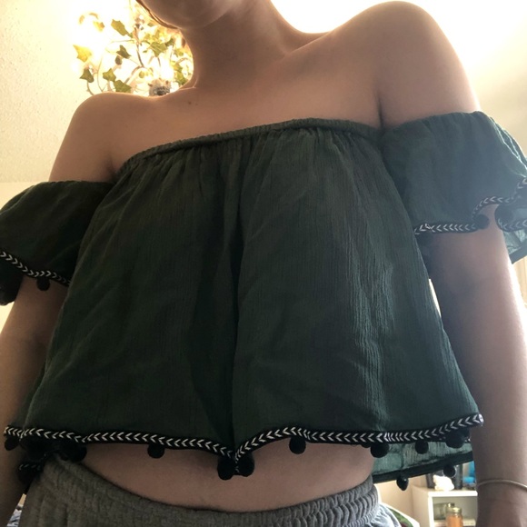 Off the Shoulder Boho Blouse Top - Picture 2 of 4